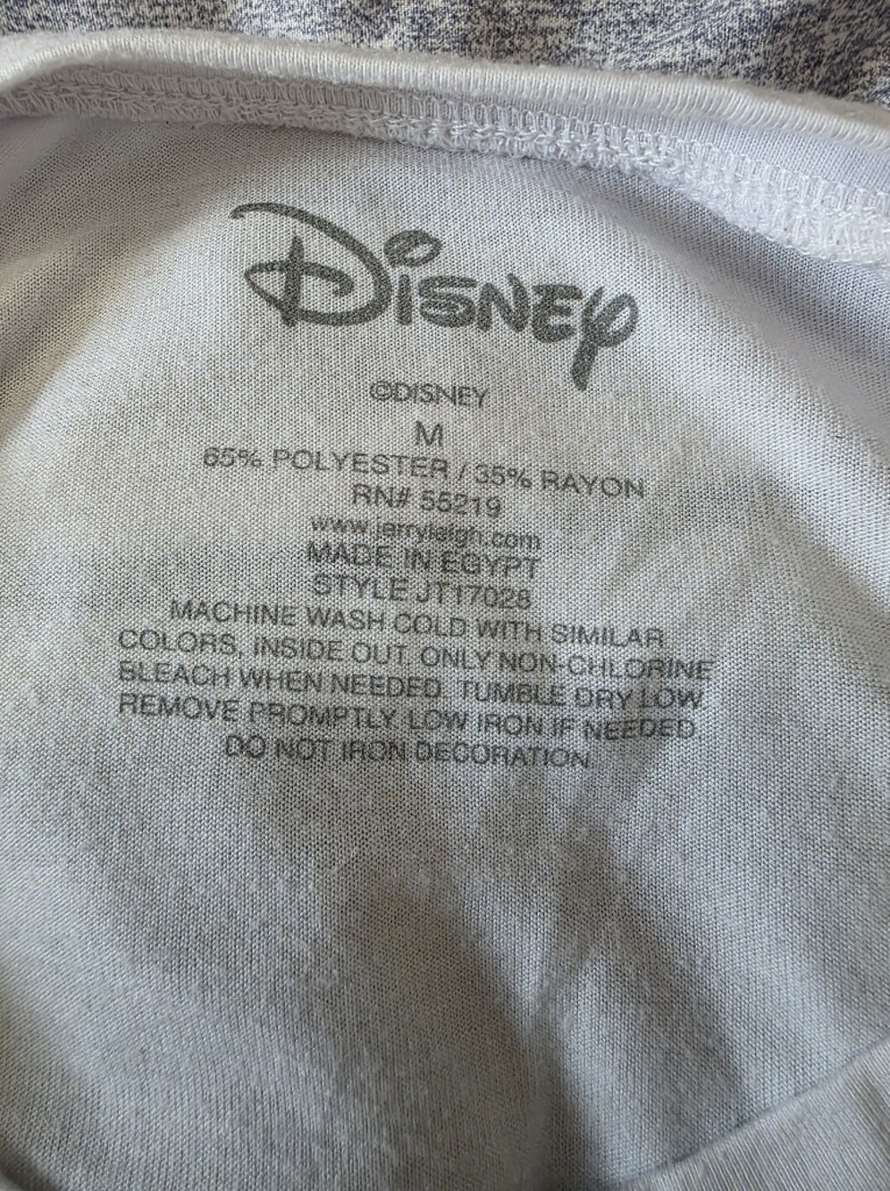 Disney White T-Shirt with Blue Stitch Graphic - Picture 4 of 4